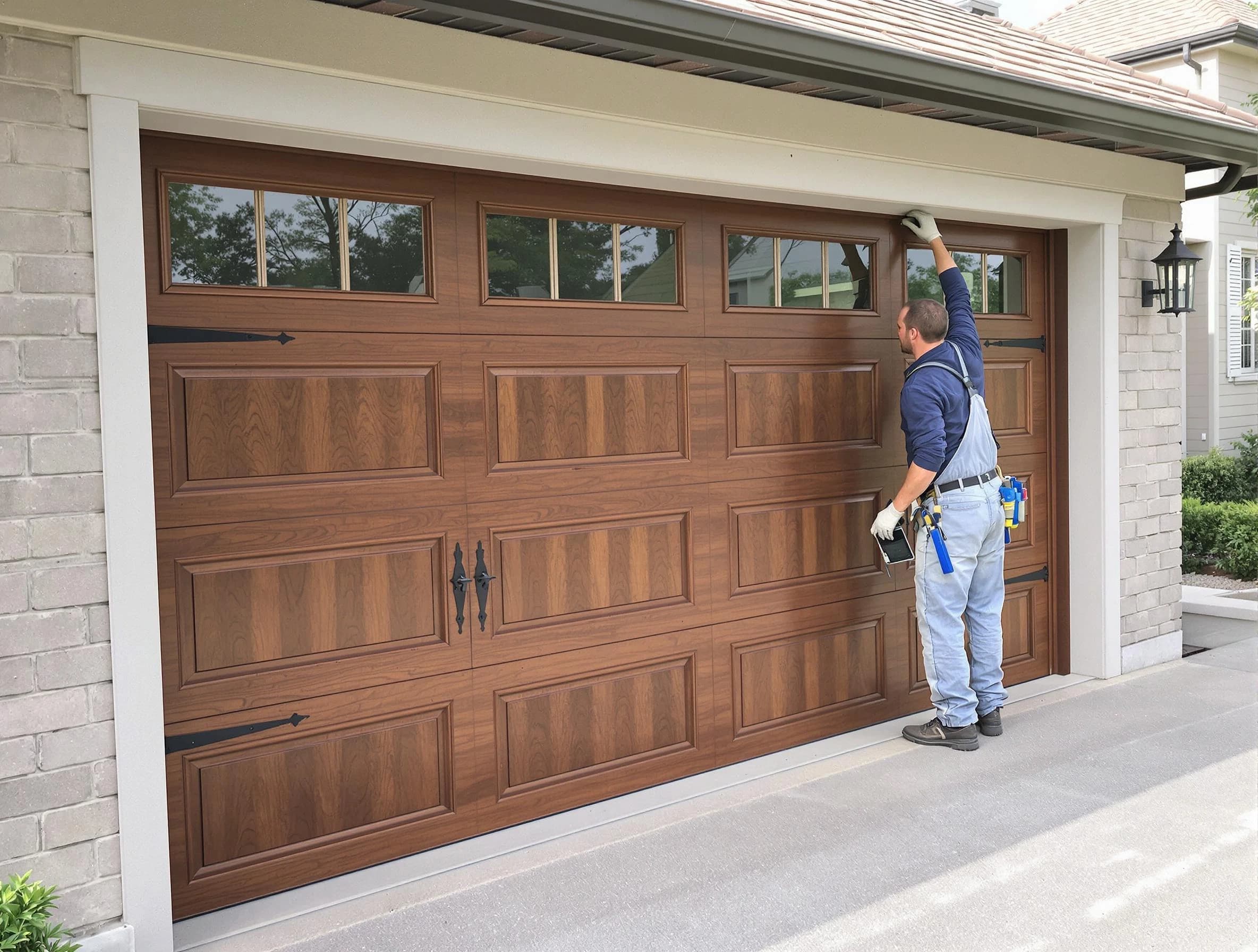 Custom garage door showcase by Montgomery Garage Door Repair in Montgomery