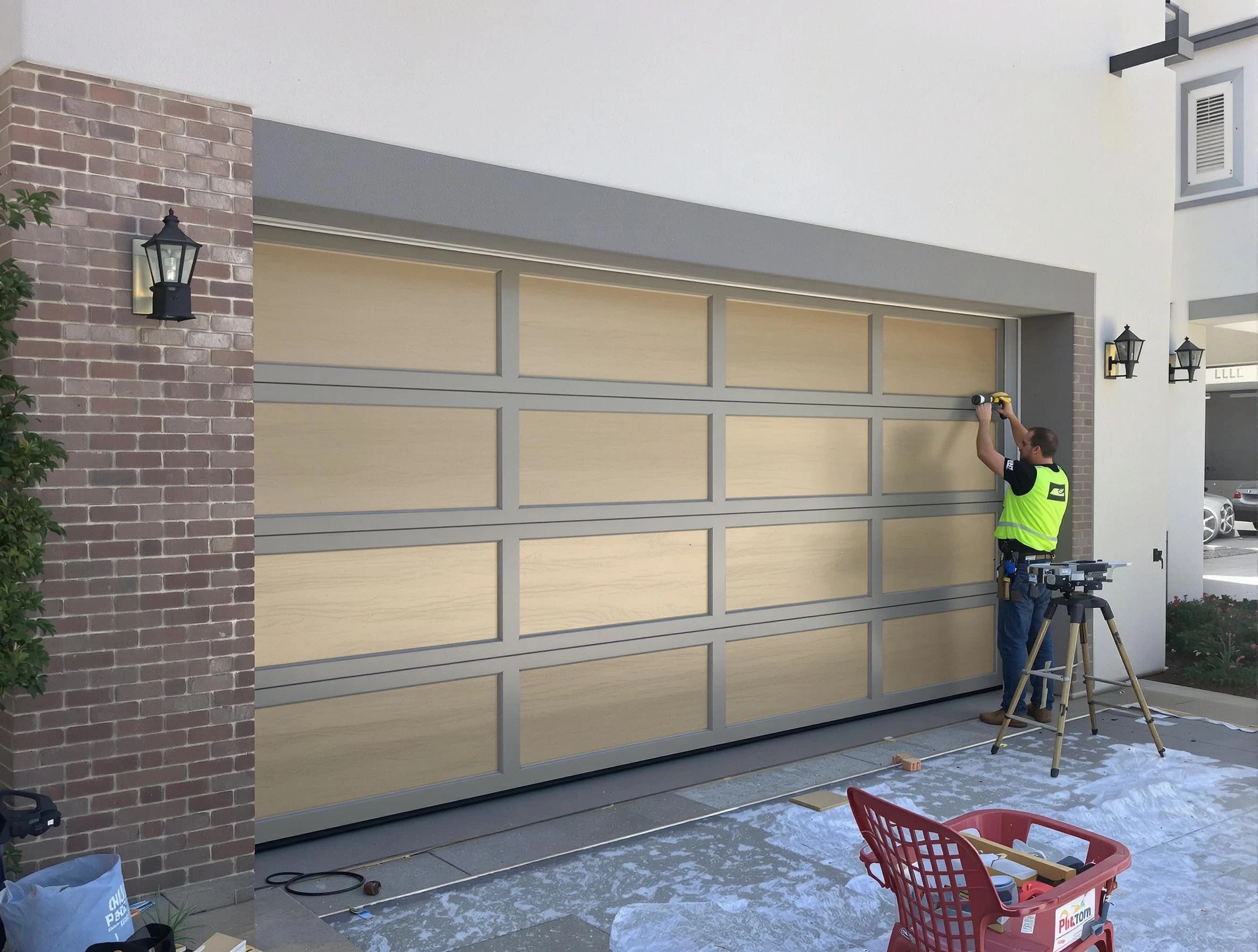 Garage door replacement service by Montgomery Garage Door Repair in Montgomery